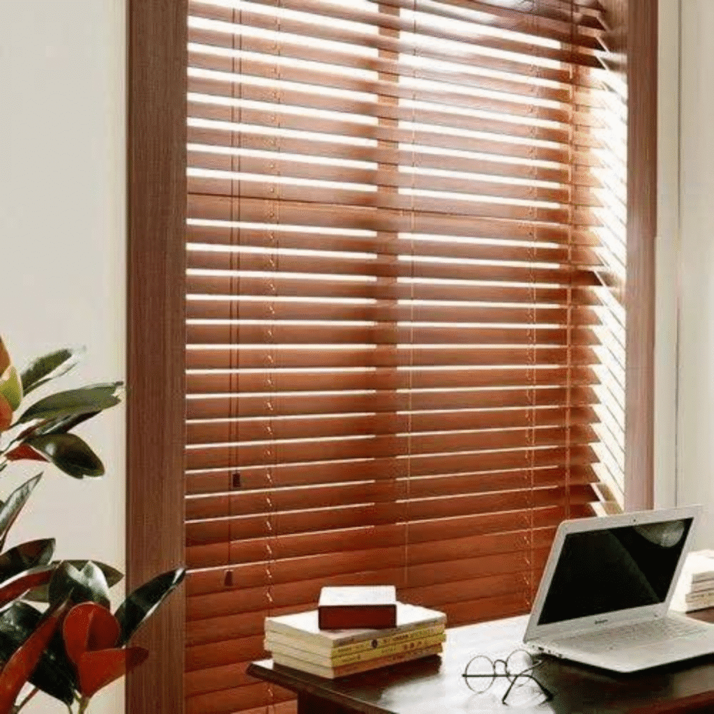 wooden blinds